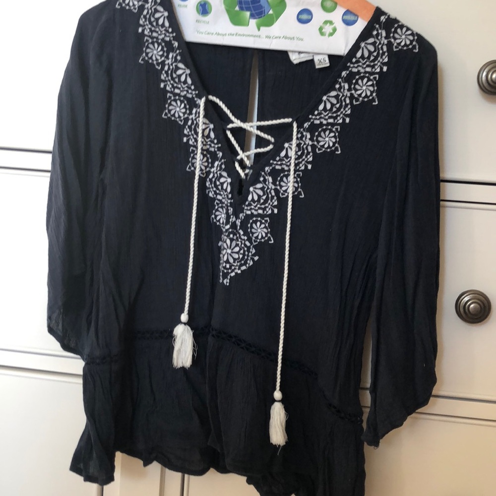 abercrombie tie up tunic